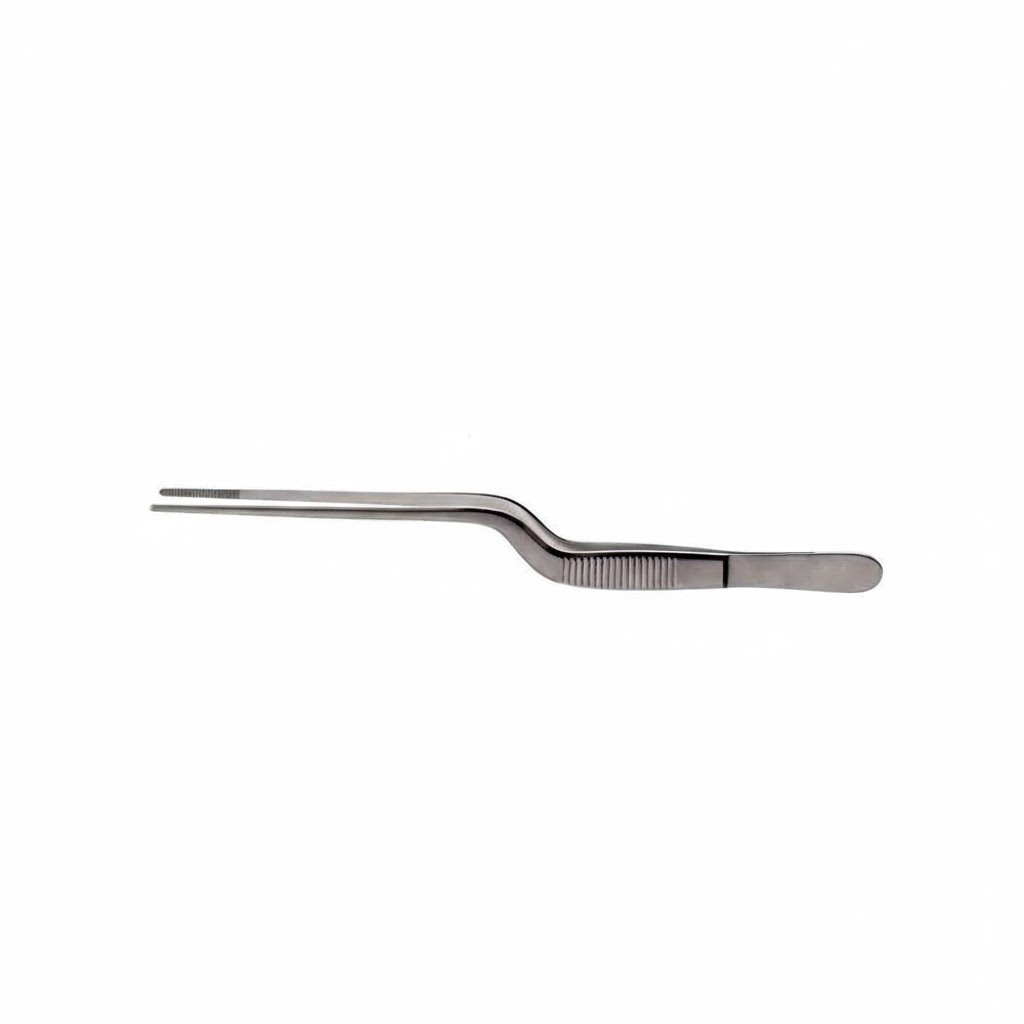 Bayonet Dressing Forceps, 14 cm – Delicate Serrated Jaws