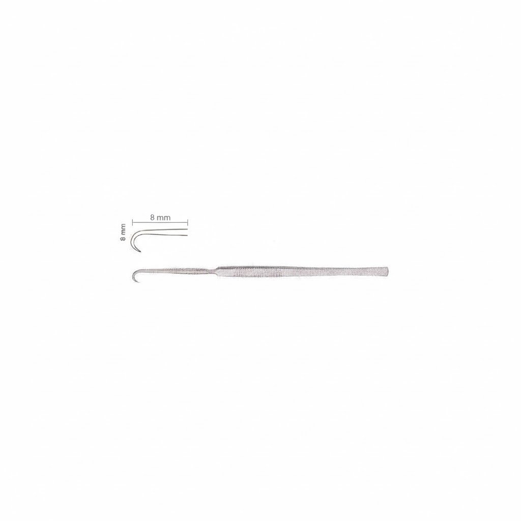 Bergmann Retractor Hook, 14 cm – Single Sharp Prong
