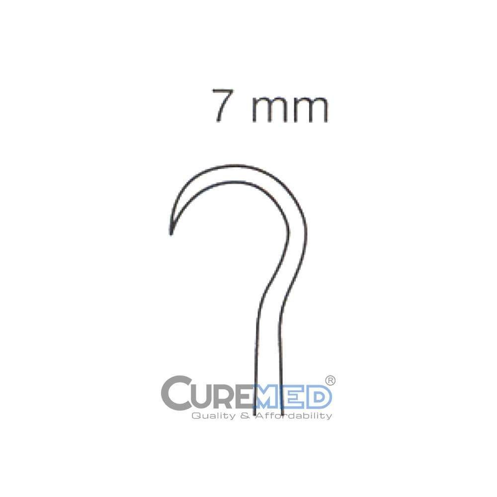 Kleinert-Kutz Hook, 16 cm – Sharp, Knurled Handle - Image 4