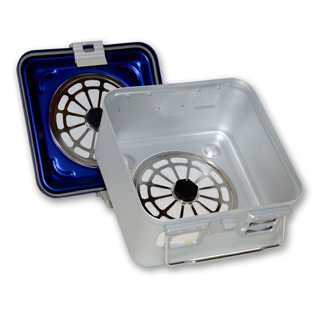 CONTAINER WITH FILTER small h 150 mm - blue - perforated - Image 2