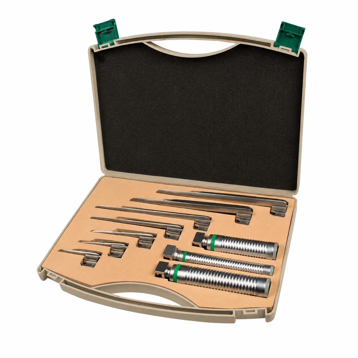 Reusable Fiber Optic Laryngoscope Miller (Set of 7 Blades)
