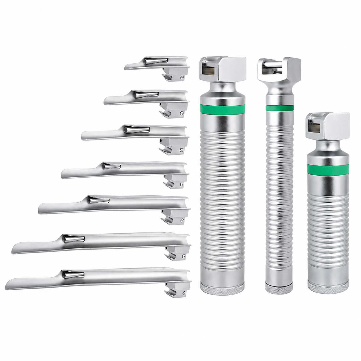Reusable Fiber Optic Laryngoscope Miller (Set of 7 Blades) - Image 2