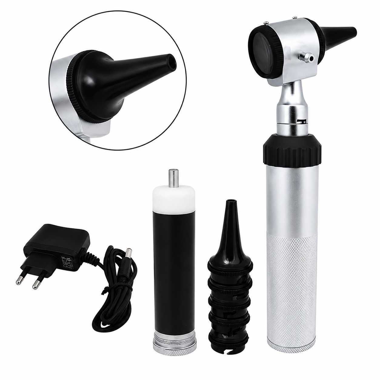 High Quality Otoscope with extra bright light with 4x magnification lens