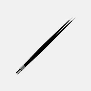 Straight Non-Stick Bipolar Forceps – 20 cm, 1 mm Tip, Angled