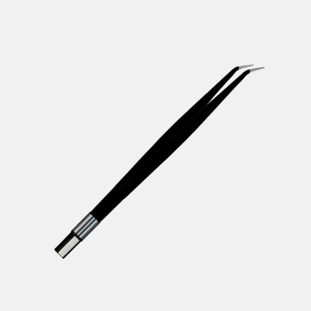 Straight Angled-Down Non-Stick Forceps – 16 cm, 1 mm Tip