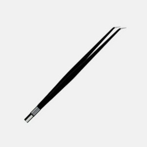 Straight Angled-Down Non-Stick Forceps – 20 cm, 1 mm Tip