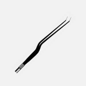 Bayonet Angled-Up Non-Stick Forceps – 20 cm, 1 mm Tip