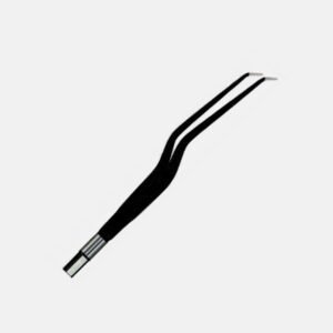 Bayonet Angled-Down Non-Stick Forceps – 16 cm, 1 mm Tip