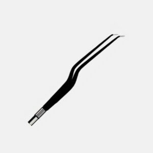 Bayonet Angled-Down Non-Stick Forceps – 18 cm, 1 mm Tip