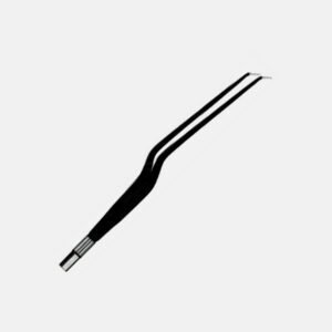 Bayonet Angled-Down Non-Stick Forceps – 20 cm, 1 mm Tip