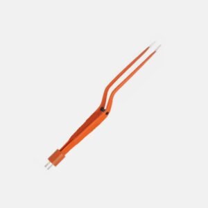 McPherson Curved Irrigation Bipolar Forceps – 9 cm, 0.5 mm