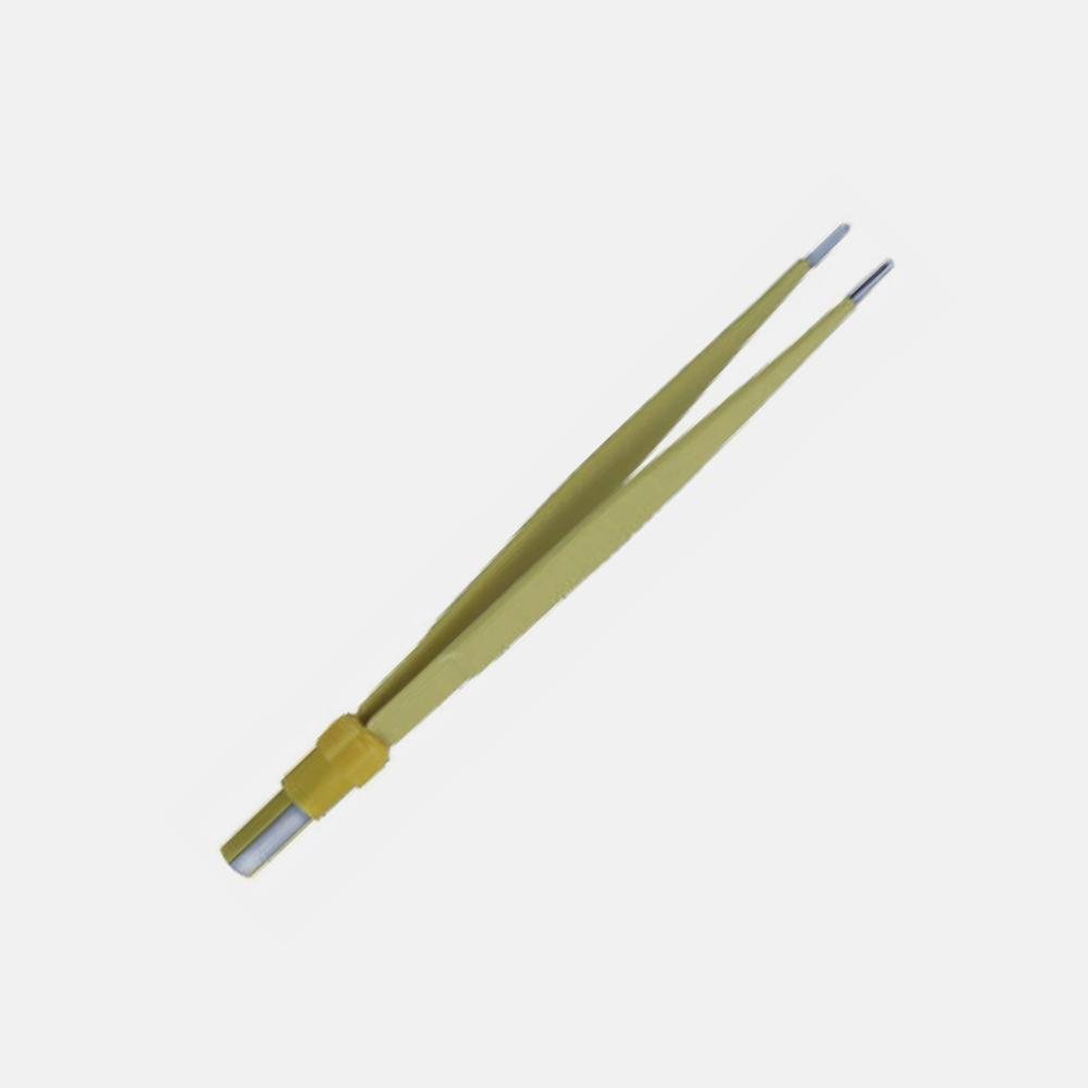 Straight Single-Use USA 2-Pin Bipolar Forceps – 14 cm
