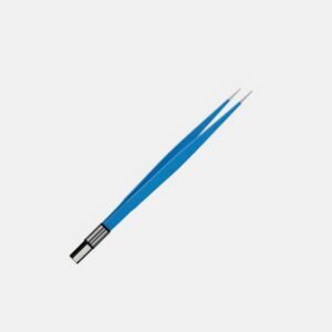Straight European Bipolar Forceps – 16 cm, 1 mm Tip