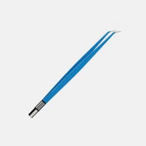 Straight Angled-Down Bipolar Forceps – 22 cm, 1 mm Tip