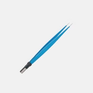 Straight European Bipolar Forceps – 18 cm, 1 mm Tip