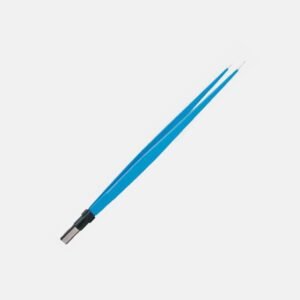 Straight European Bipolar Forceps – 22 cm, 1 mm Tip