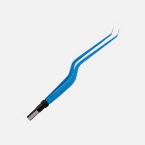 Bayonet Bipolar Forceps, Angled Up – 18 cm, 1 mm Tip