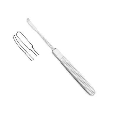 Fomon Periosteal Elevator, 16 cm – 4.5 mm Slightly Curved