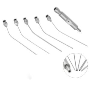 ENT Micro Ear Suction Tube Set – 12G–20G, 5 Pc
