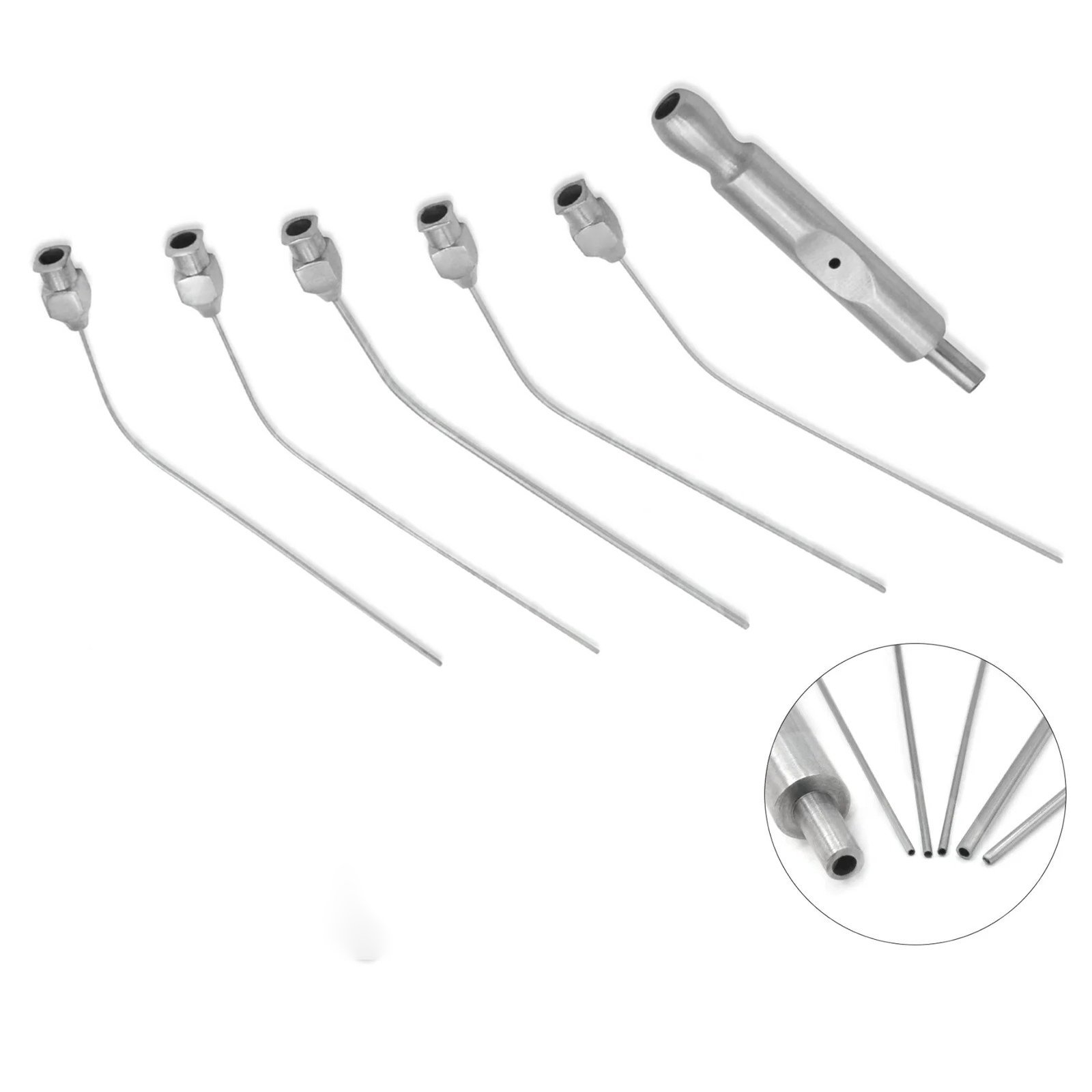 ENT Micro Ear Suction Tube Set – 12G–20G, 5 Pc